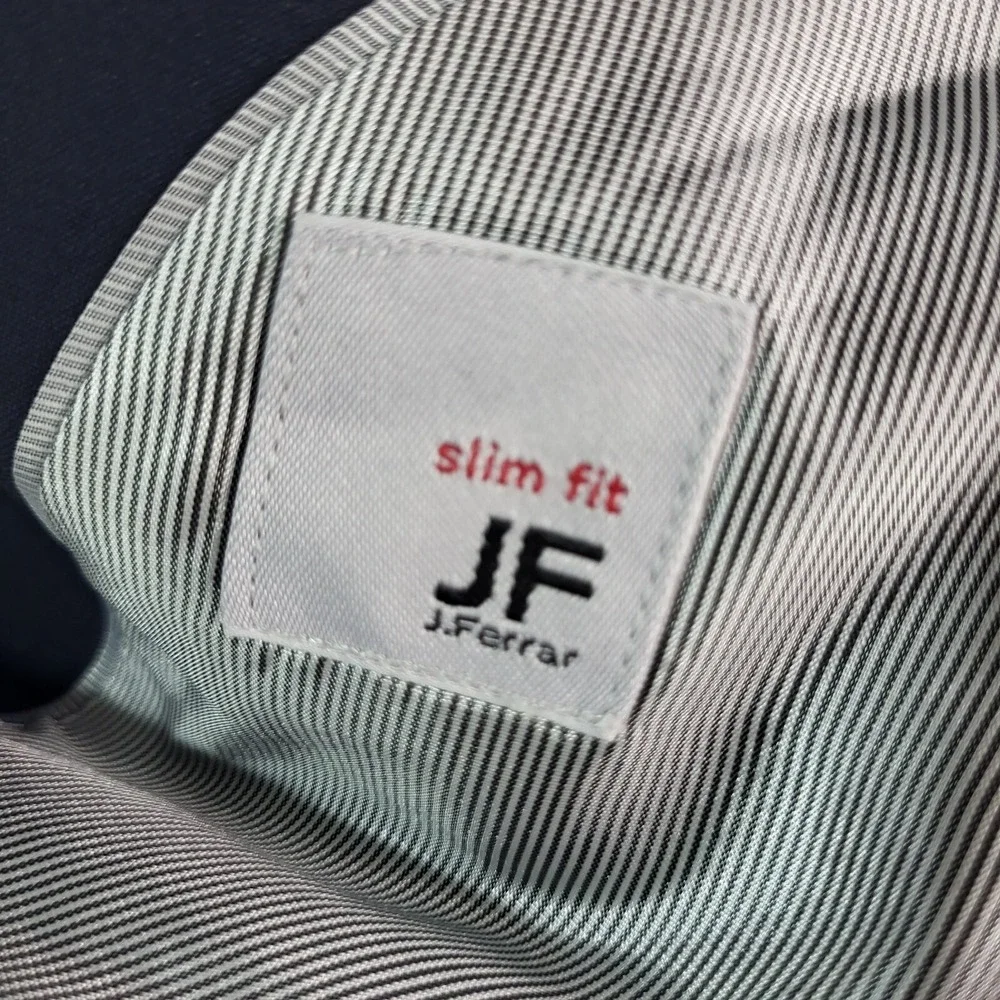 JF J. Ferrar Sports Coat Mens 44R‎ Blue Slim Fit Blazer Jacket 2 Buttons Vented